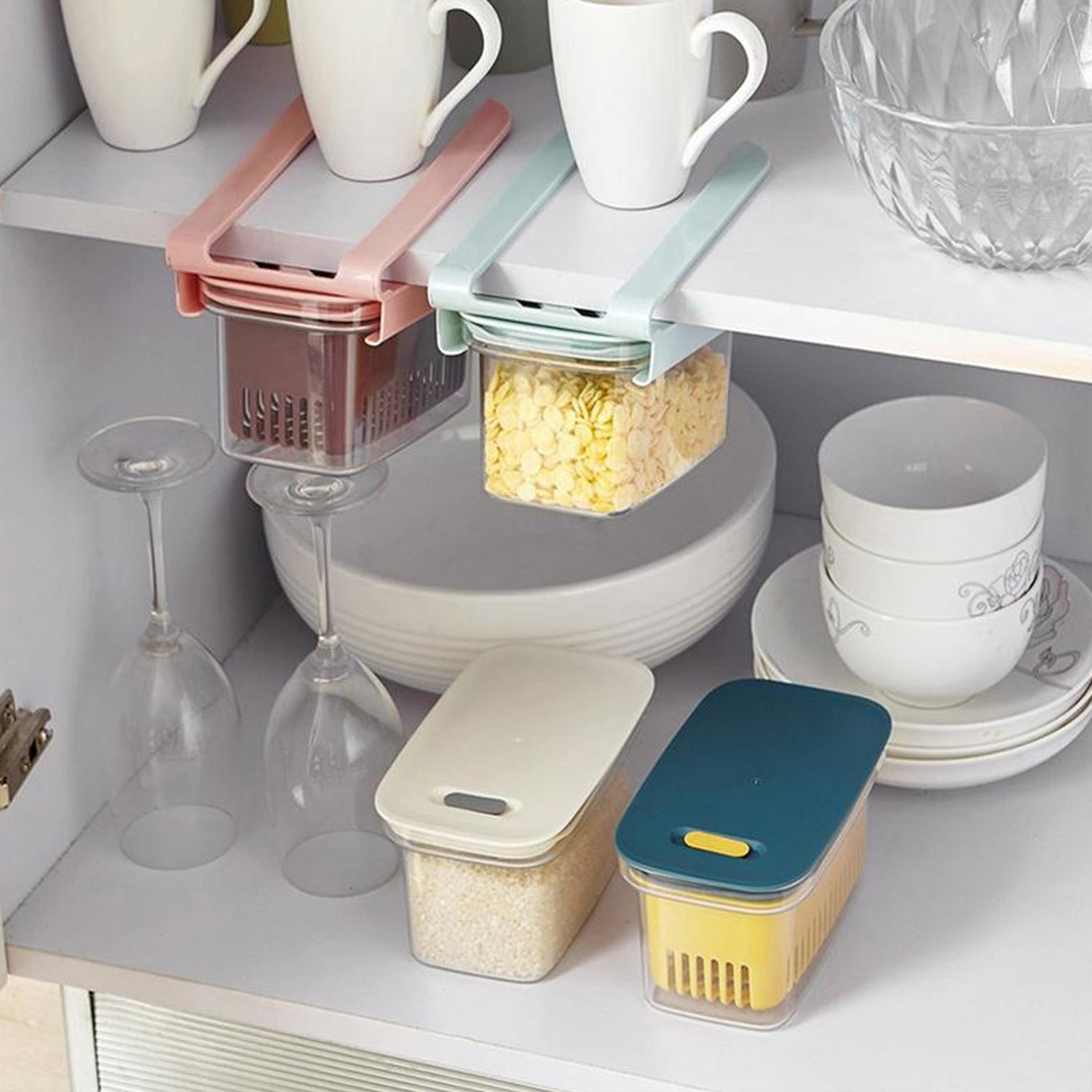 5225 Refrigerator Drawer with Air Tight Container Pull Out Storage Rack Box Fridge Hanging Organizer Fridge Shelf DeoDap 5225 Refrigerator Drawer with Air Tight Container Pull Out Storage Rack Box Fridge Hanging Organizer Fridge Shelf DeoDap